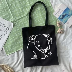Women <b>Bag</b> Style Cartoon Shopping <b>Canvas</b> <b>Bag</b> <b>Large</b> Capacity Handbag Women Shoulder Fun Cute <b>Canvas</b> <b>Bag</b> - Product Image 4