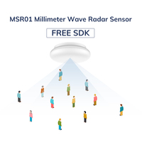 OBM Sensor hunian Radar gelombang milimeter Bluetooth, Sensor pendeteksi gerakan nirkabel Sensor penghitung orang tubuh manusia