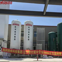 Usines de production d'oxygène cryogénique NUZHUO, fabricants d'unités de séparation d'air liquide azoté, usine de production d'oxygène cryogénique pour l'industrie électronique