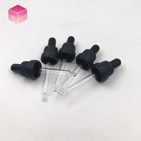 Pipettes en verre LANJING 1 ml/2 ml avec collier en PP, bouchons de pipette en verre marqués pour l'emballage d'huiles essentielles