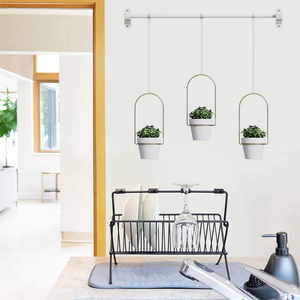 Maceta Colgante con Cadena Ajustable, Cesta <span class=keywords><strong>para</strong></span> Plantas Colgante, Soporte <span class=keywords><strong>para</strong></span> Plantas de Pared <span class=keywords><strong>para</strong></span> Decoración del Hogar, Jardín y Balcón - Product Image 2