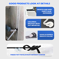 Adhésif et Scellant PU Gris Blanc à Faible Modulus 600ml pour la Construction, Scellant PU40 pour le Jointement du Béton