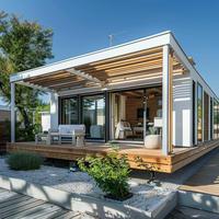 Structure en acier préfabriquée modulaire de 3 chambres à coucher Maisons en conteneur Application extérieure pour une utilisation en magasin
