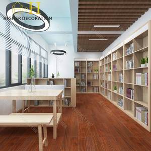 Muebles de biblioteca vintage, librería personalizada, Mostrador de tienda elegante, diseño de vitrina de madera, vitrina para librería - Product Image 2