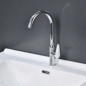 Robinet <span class=keywords><strong>de</strong></span> cuisine <span class=keywords><strong>col</strong></span> <span class=keywords><strong>de</strong></span> <span class=keywords><strong>cygne</strong></span> SUS304, monotrou, à poser sur comptoir, mitigeur chaud/froid, pivotant à 360 degrés, moderne, OEM - Product Image 2