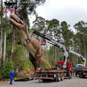 Dinosaure de marche interactif animatronique populaire de parc d'attractions à vendre