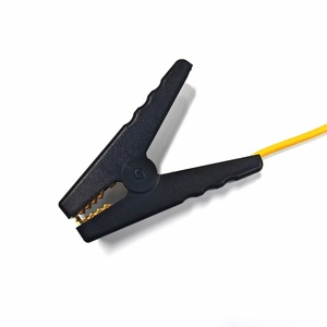 Câble <span class=keywords><strong>de</strong></span> mise à la terre jaune-vert avec pince crocodile 300A et borne <span class=keywords><strong>de</strong></span> type fourche 6mm² pour batterie automobile - Product Image 2
