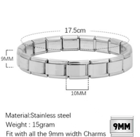 Juegos de Joyería de Acero Inoxidable Italiano Clásico 2026 Pulseras de Eslabones Modernas con Dijes para Mujer, Regalos DIY y Moda
