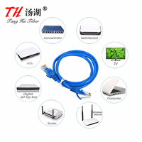 RJ45 vers RJ45 Cat5e Cat5 Cat6 Cat6e Cat7 Cat7e Cordon de raccordement Câble réseau Câble Ethernet De Rouge 10 pieds 10 M Haut-parleur 12 CAT 6