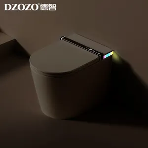 S006 Bathroom Automatic Flip Cover Smart Bidet Toilet Intelligent Electric Seat Sensor Smart Toilets With Voice Control