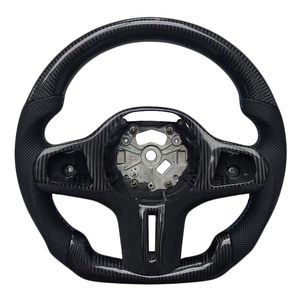 Nouveau produit phare : Volant de direction personnalisé en cuir perforé et fibre de carbone pour BMW G20 G30 G01 Série 3 Série 5 - Product Image 1