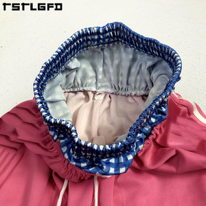 Ropa de calle para hombre, pantalones cortos de gran tamaño para correr en el gimnasio, pantalones cortos de chándal de cintura doble media holgados de algodón 100% personalizados para hombre - Product Image 6