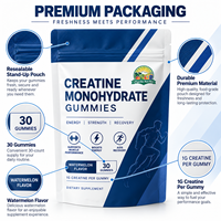 Gummies de créatine monohydrate à marque privée OEM, supplément en poudre à base de plantes saveur pastèque, électrolyte de créatine