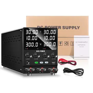 NICE POWER 120V 3A Dual Output Channel DC Power Supply 6A 240V Adjustable Regulator Switching Power Supply for LAB SPS1203-2KD