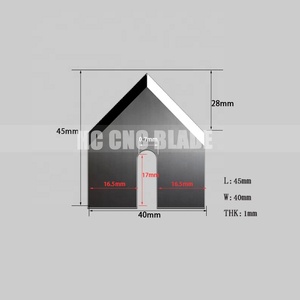 Cuchilla Triangular Pentagonal de Carburo de Tungsteno para Bolsas Tejidas, Cortadora Laminada, Cuchilla para Máquina de Bolsillos, para Cortar Caucho - Product Image 3