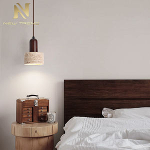 โคมไฟระย้าหินธรรมชาติขนาดเล็ก Wabi Sabi โคมไฟแขวนสไตล์ญี่ปุ่นตกแต่งบ้านโคมไฟระย้าหัวเตียง - Product Image 1