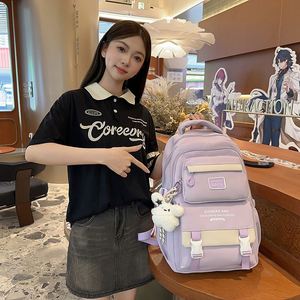 Factory Wholesale Student Backpacks Teenagers School <b>Bag</b> Mochilas Large Capacity Middle Students <b>Bags</b> Girls - Product Image 4