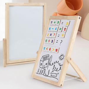 Papan gambar dua sisi kayu kustom Anak pendidikan dapat dihapus menulis papan mainan untuk anak-anak - Product Image 2