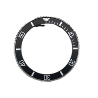 Nouvel Arrivage H&T Insert de Lunette de Plongée en Céramique Noire 007 009 38mm Léger Finition Mate Pièces de Montre
