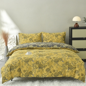 Set di Biancheria da Letto di Lusso Floreale Bifacciale, 100% Poliestere, Copripiumino + 2 Federe <span class=keywords><strong>per</strong></span> Arredamento Casa - Product Image 6