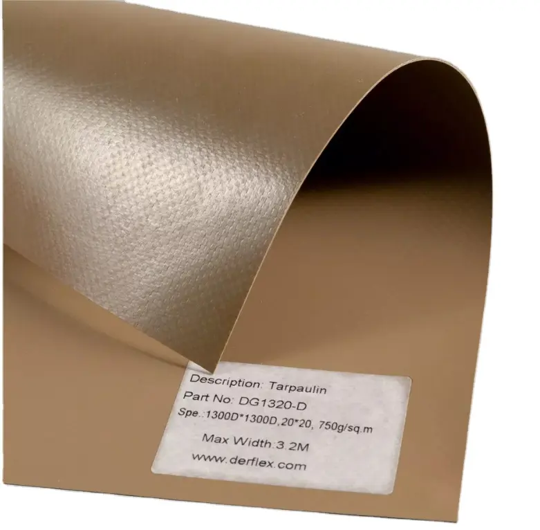 Customized Heavy Duty PVC Tarpaulin 5.1m Width Fireproof Tarps Waterproof PVC Coated Textiles Fabric