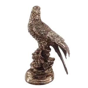 china Sculptures home furnishing decoration Resin craft Modern Animal Statue Large Statue Golden Eagle
