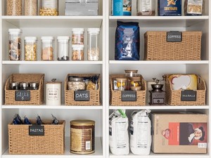 Panier <span class=keywords><strong>de</strong></span> rangement pour jouets et vêtements, en osier tressé, pour l'intérieur, la lessive, la maison <span class=keywords><strong>de</strong></span> poupée, en bambou, en jacinthe d'eau, en osier, pour la porte, en lin gris - Product Image 3