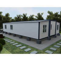 Remorque préfabriquée 20ft 30ft 40ft extensible minuscule préfabriqué pliable expédition conteneur Restaurant bureau maisons maison