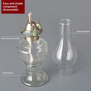 <span class=keywords><strong>Lampe</strong></span> <span class=keywords><strong>à</strong></span> kérosène vintage, <span class=keywords><strong>lampe</strong></span> <span class=keywords><strong>à</strong></span> huile en verre rétro, lanterne décorative <span class=keywords><strong>pour</strong></span> la maison, bar, table, éclairage d'ambiance, ornement - Product Image 5