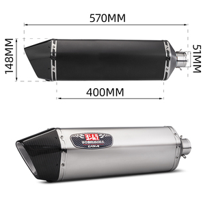 Trượt trên cho tmax530 Tmax 500 2008-2016 đầy đủ hệ thống xe máy ống xả sửa đổi hợp kim titan phía trước liên kết ống carbon <span class=keywords><strong>muffler</strong></span> - Product Image 6