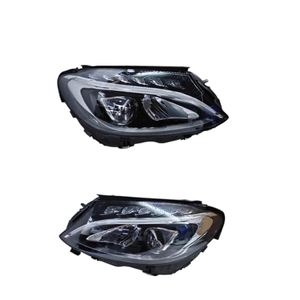 Faros Delanteros LED para Mercedes-Benz Clase C C180 C200 <span class=keywords><strong>C26</strong></span> C300 W205, Configuración Alta, Lente Dual LED, 12V, Accesorios para Auto - Product Image 1