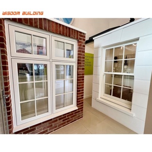 <span class=keywords><strong>Finestra</strong></span> a doppia anta in alluminio con vetri bassi E con sistema a taglio termico con finestre scorrevoli a sospensione singola per il mercato del Regno Unito - Product Image 2