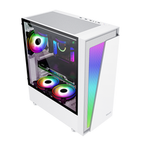 Boîtier de PC de jeu SAMA OEM ARGB Strip avec verre trempé côté gauche ATX Boîtier de PC de jeu de bureau