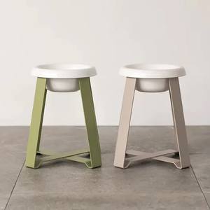 Pecolo Top Selling Eco-friendly Durable Ceramic Portable Pet <b>Bowl</b> Convenient Standing Raised Stand Feeding Small Size <b>Cat</b> Dog - Product Image 4