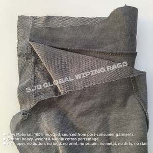 Trapos de limpieza industrial, paños de limpieza para máquinas, trapos de forro polar de colores recuperados, paños de limpieza tipo sudadera, 100% algodón - Product Image 4