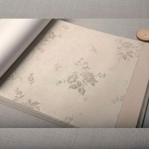 Revêtement mural en microfibre 100% ES Fiber à motif floral, résistant à l'eau et anti-moisissure, pour la décoration intérieure et la tapisserie # Série 105 - Product Image 4