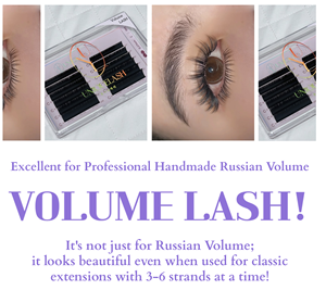 ขนตาปลอมมีเอกลักษณ์ของรัสเซียแบบ PBT 0.07mm CD CC สีดำด้านแต่งเองทำให้ศิลปินชาวเกาหลีขนตาเพิ่มวอลลุ่ม - Product Image 6