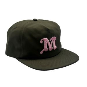 Custom High Quality Unstructured Fashion Cotton Baseball 5 Panel Flat Bill Snapback <b>Hat</b> - Product Image 3