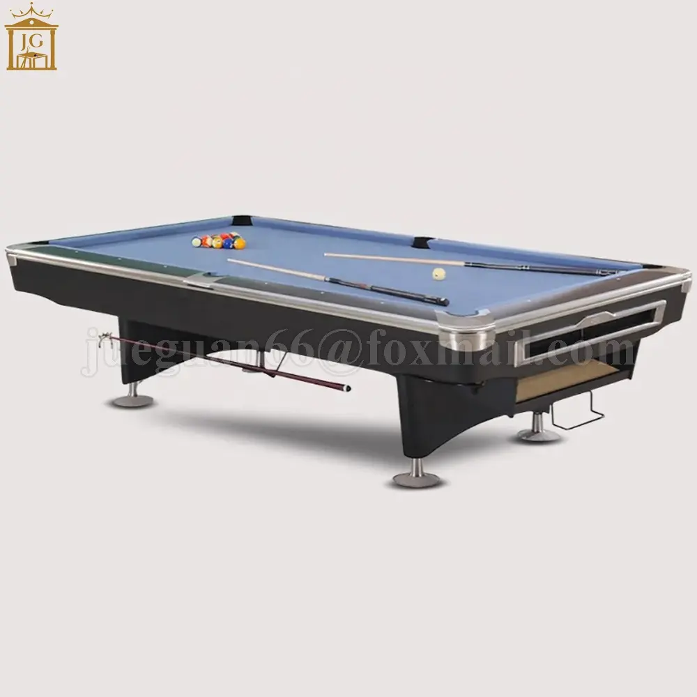 Sıcak satış 9 top kapalı 8ft 9ft kayrak bilardo topu dönüş sistemi ile bilardo masası