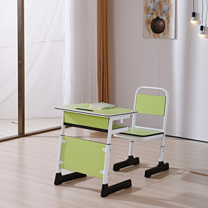 Bàn ghế trường học bán buôn, đồ nội thất lớp học, bàn ghế đôi trường học Trung Quốc dành cho học sinh trung học - Product Image 4