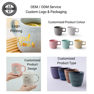 Экологически чистая керамическая кофейная кружка оптом с пользовательским логотипом, керамическая кофейная чашка, доступно тестирование LFGB - Product Image 5
