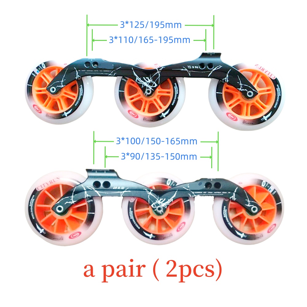 Negro 3*90mm (Rueda/6PCs + Frame/2PCS)