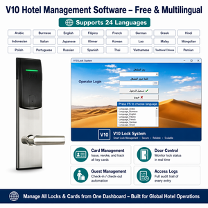 ซอฟต์แวร์จัดการระบบล็อคโรงแรม RFID ฟรี สำหรับสำนักงาน อพาร์ทเมนท์ ห้องพักแขก ระบบล็อคประตูดิจิตอลอัจฉริยะ RF287 สำหรับโรงแรม - Product Image 3