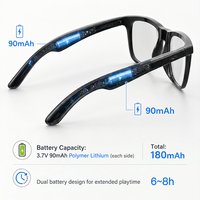 Nouvelle Tendance Lunettes Intelligentes à Capteur de Mouvement IA avec Microphone, Haut-parleurs et Traduction d'Appels Sans Fil