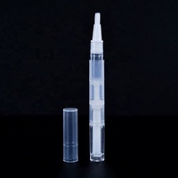 Stylo cosmétique vide de 2 ml pour huile à cuticules avec applicateur éponge et brosse