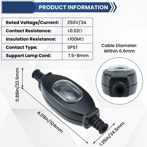 מתג נדנדה חיצוני IP65 עמיד למים ABS 2P לשימוש במכשירים ובכלי שייט 3A/<span class=keywords><strong>220V</strong></span> הדלקה/כיבוי עם חיבורי בורג - Product Image 2