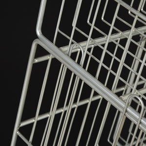 <span class=keywords><strong>Yiwu</strong></span> Bốn Lớp Cấu Trúc Lưới Kim Loại Hiển Thị Đứng Với Bánh Xe - Product Image 6