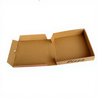 Boîte à pizza en carton ondulé, écologique, recyclable, avec logo personnalisé, différentes tailles, pour aliments et en-cas