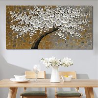 Personnalisé Grande Taille Peinture À L'huile Abstraite Sur Toile Texture 3D Fleurs Arbre Peintures Moderne Décor À La Maison Mur Art pour salon