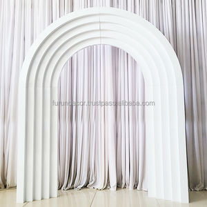 Furun arc de mariage en fer blanc personnalisé panneau de support de toile de fond multicouche pour fournitures de fête décoratives - Product Image 1